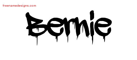 Bernie Graffiti Name Tattoo Designs