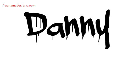 Danny Graffiti Name Tattoo Designs