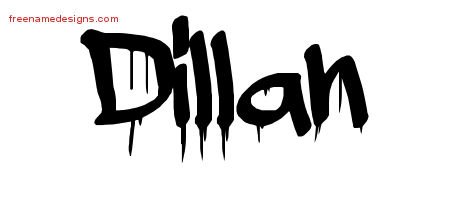 Dillan Graffiti Name Tattoo Designs