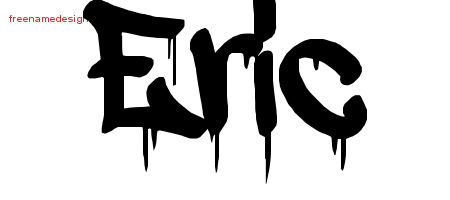 Eric Graffiti Name Tattoo Designs