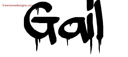 Gail Graffiti Name Tattoo Designs