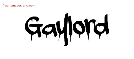 Gaylord Graffiti Name Tattoo Designs