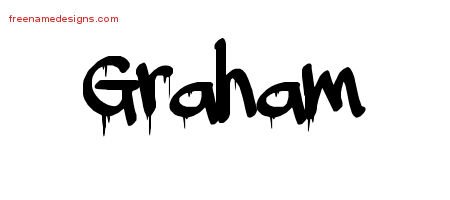 Graham Graffiti Name Tattoo Designs