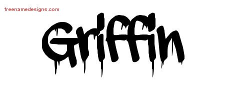Griffin Graffiti Name Tattoo Designs