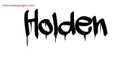 Holden Graffiti Name Tattoo Designs