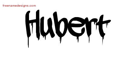 Hubert Graffiti Name Tattoo Designs