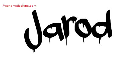 Jarod Graffiti Name Tattoo Designs