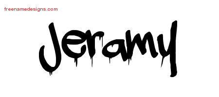 Jeramy Graffiti Name Tattoo Designs