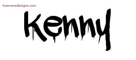 Kenny Graffiti Name Tattoo Designs