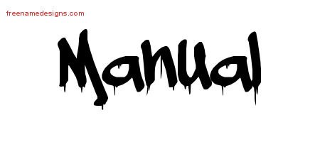 Manual Graffiti Name Tattoo Designs