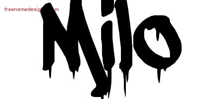 Milo Graffiti Name Tattoo Designs