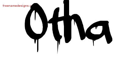 Otha Graffiti Name Tattoo Designs