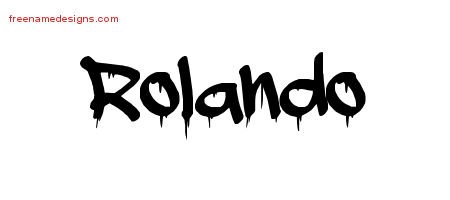 Rolando Graffiti Name Tattoo Designs