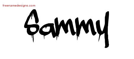 Sammy Graffiti Name Tattoo Designs