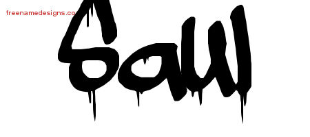 Saul Graffiti Name Tattoo Designs