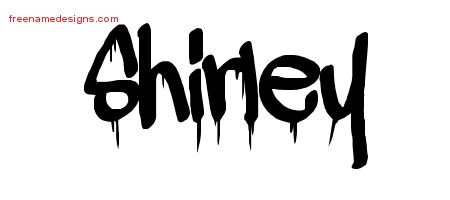 Shirley Graffiti Name Tattoo Designs