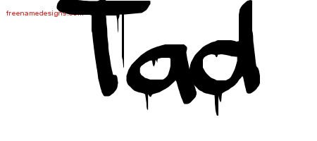 Tad Graffiti Name Tattoo Designs