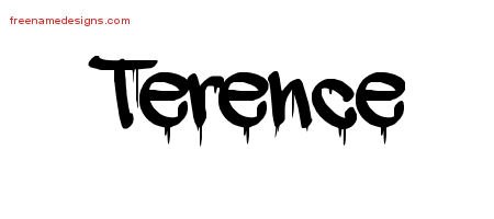 Terence Graffiti Name Tattoo Designs