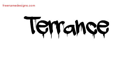 Terrance Graffiti Name Tattoo Designs