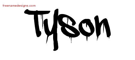 Tyson Graffiti Name Tattoo Designs