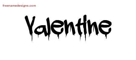 Valentine Graffiti Name Tattoo Designs