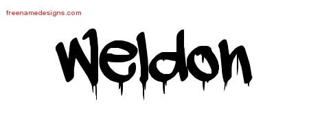 Weldon Graffiti Name Tattoo Designs