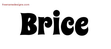 Brice Groovy Name Tattoo Designs