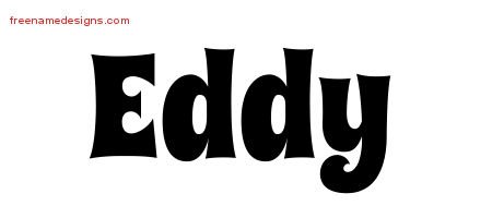 Eddy Groovy Name Tattoo Designs