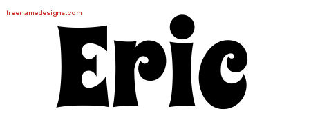 Eric Groovy Name Tattoo Designs