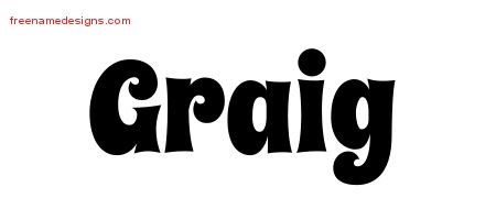 Graig Groovy Name Tattoo Designs