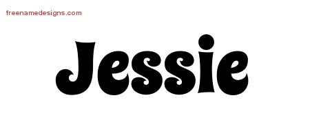 Jessie Groovy Name Tattoo Designs