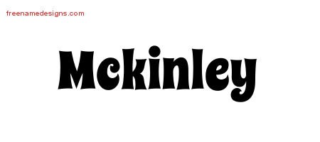 Mckinley Groovy Name Tattoo Designs