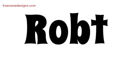 Robt Groovy Name Tattoo Designs