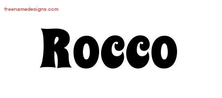 Rocco Groovy Name Tattoo Designs