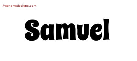 Samuel Groovy Name Tattoo Designs
