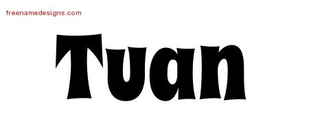 Tuan Groovy Name Tattoo Designs