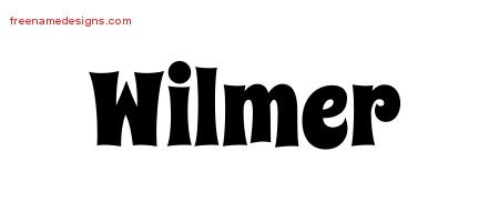 Wilmer Groovy Name Tattoo Designs
