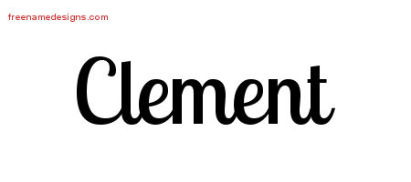 Handwritten Name Tattoo Designs Clement Free Printout - Free Name Designs