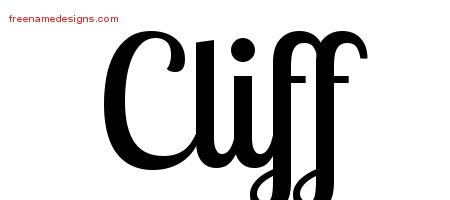 Cliff Handwritten Name Tattoo Designs