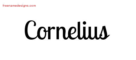 Cornelius Handwritten Name Tattoo Designs