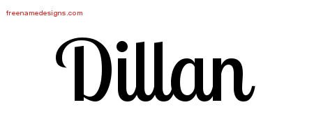 Dillan Handwritten Name Tattoo Designs