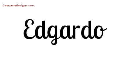 Edgardo Handwritten Name Tattoo Designs