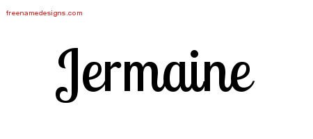 Jermaine Handwritten Name Tattoo Designs