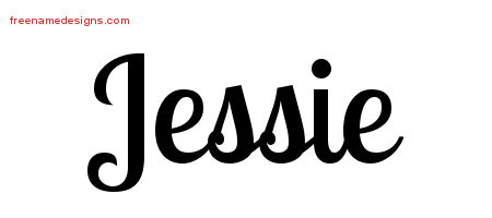 Jessie Handwritten Name Tattoo Designs