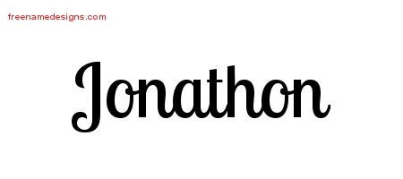 Jonathon Handwritten Name Tattoo Designs