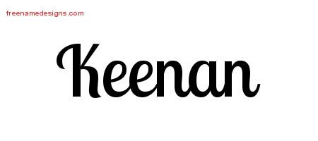 Keenan Handwritten Name Tattoo Designs