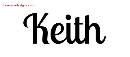 Keith Handwritten Name Tattoo Designs