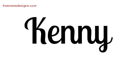 Kenny Handwritten Name Tattoo Designs