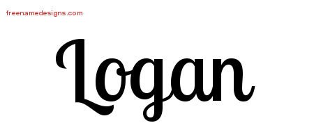 Logan Handwritten Name Tattoo Designs