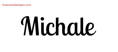 Michale Handwritten Name Tattoo Designs